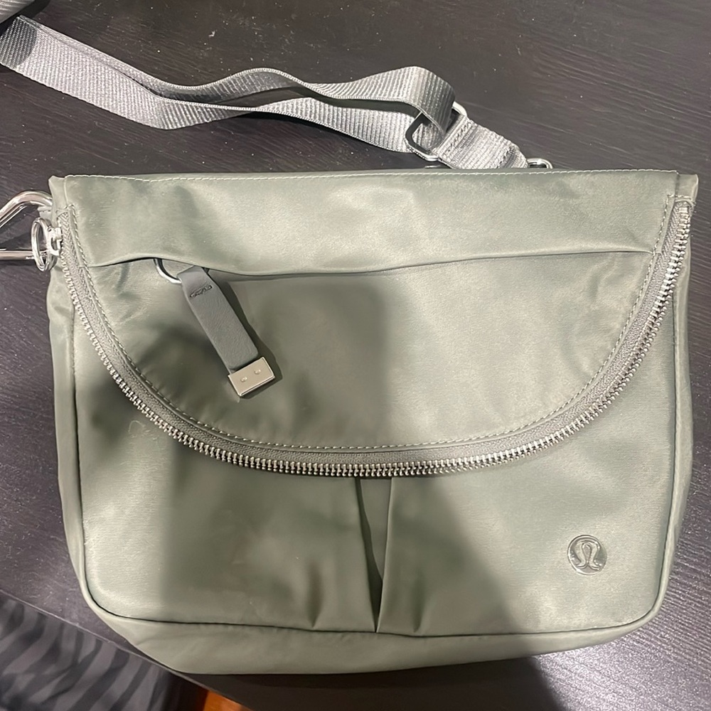 All night festival bag Lululemon, green, 5L